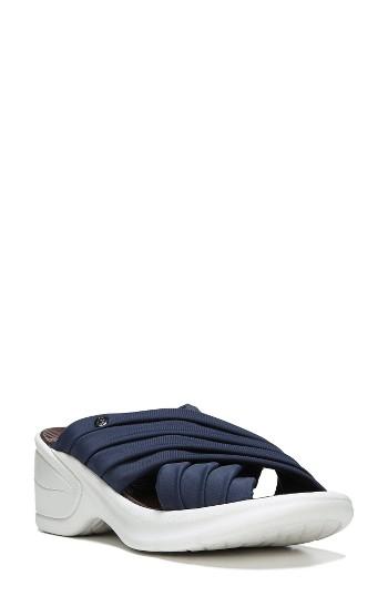 Women's Bzees Knockout Slide Sandal M - Blue