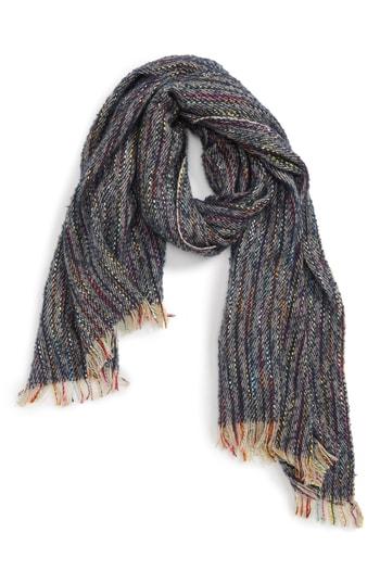 Women's Sole Society Speckled Knit Scarf, Size - Blue