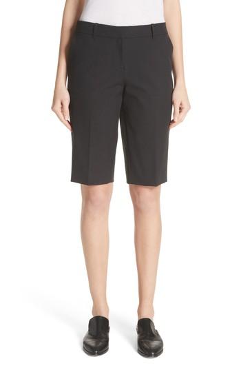 Women's Lafayette 148 New York Manhattan Bermuda Shorts - Black