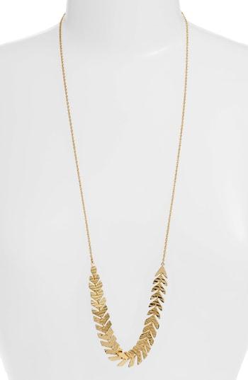 Women's Kate Spade New York A New Leaf Adjustable Slide Necklace