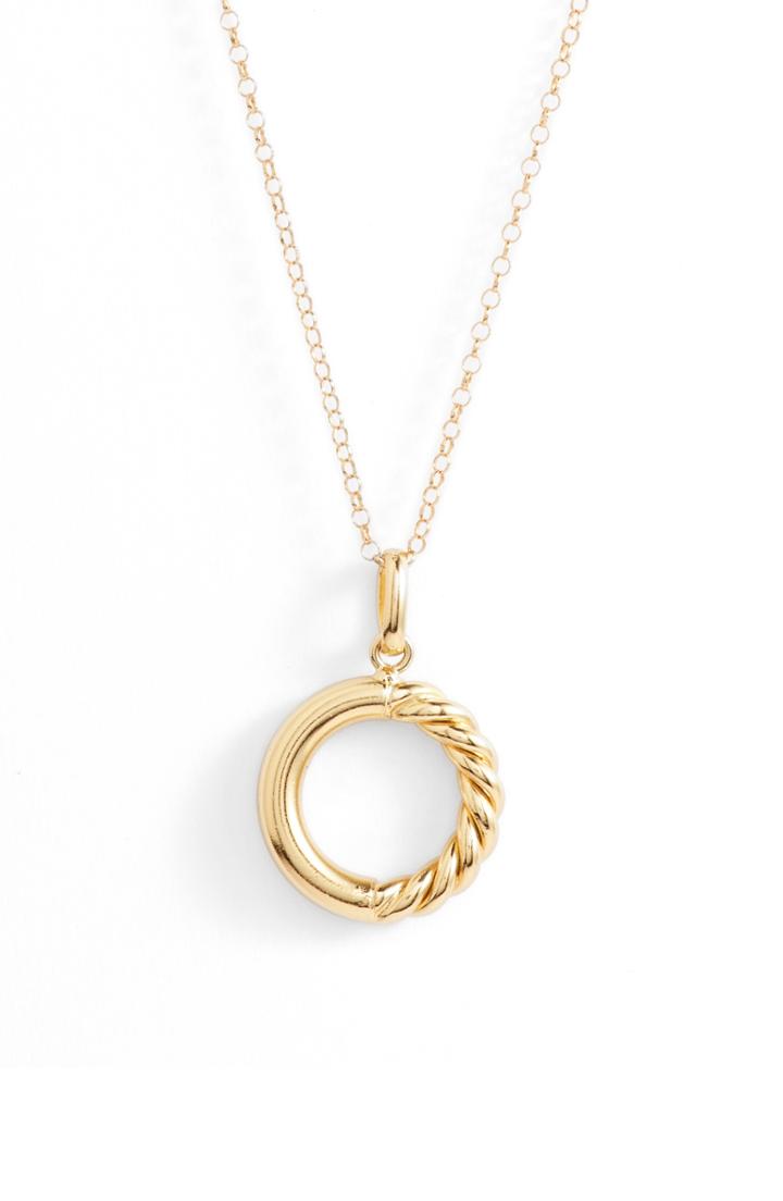 Women's Argento Vivo Open Rope Pendant Necklace