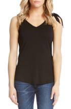 Women's Karen Kane Bow Strap Stretch Jersey Tank - Black