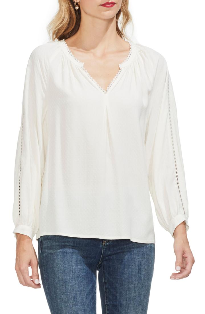 Women's Vince Camuto Jacquard Top - Ivory