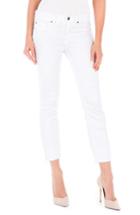 Women's Fidelity Denim Stevie Crop Slim Straight Leg Jeans - White