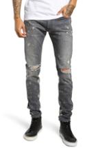 Men's Represent Destroyer Ripped Slim Fit Jeans - Grey