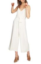 Women's 1.state Tie Waist Racerback Jumpsuit, Size - White