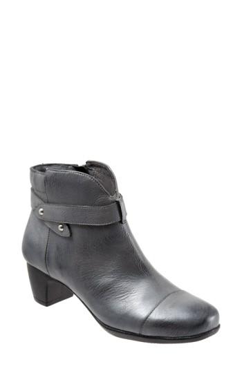 Women's Softwalk 'ivanhoe' Leather Bootie M - Grey