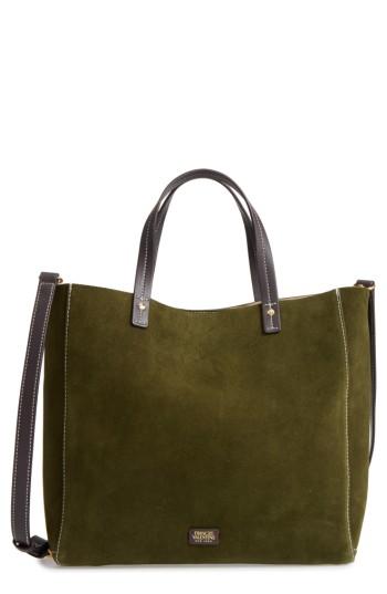 Frances Valentine Large Margaret Suede Tote - Green