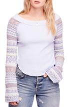 Women's Free People Fairground Thermal Top - Blue