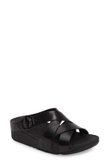Women's Fitflop(tm) The Skinny Crisscross Slide Sandal