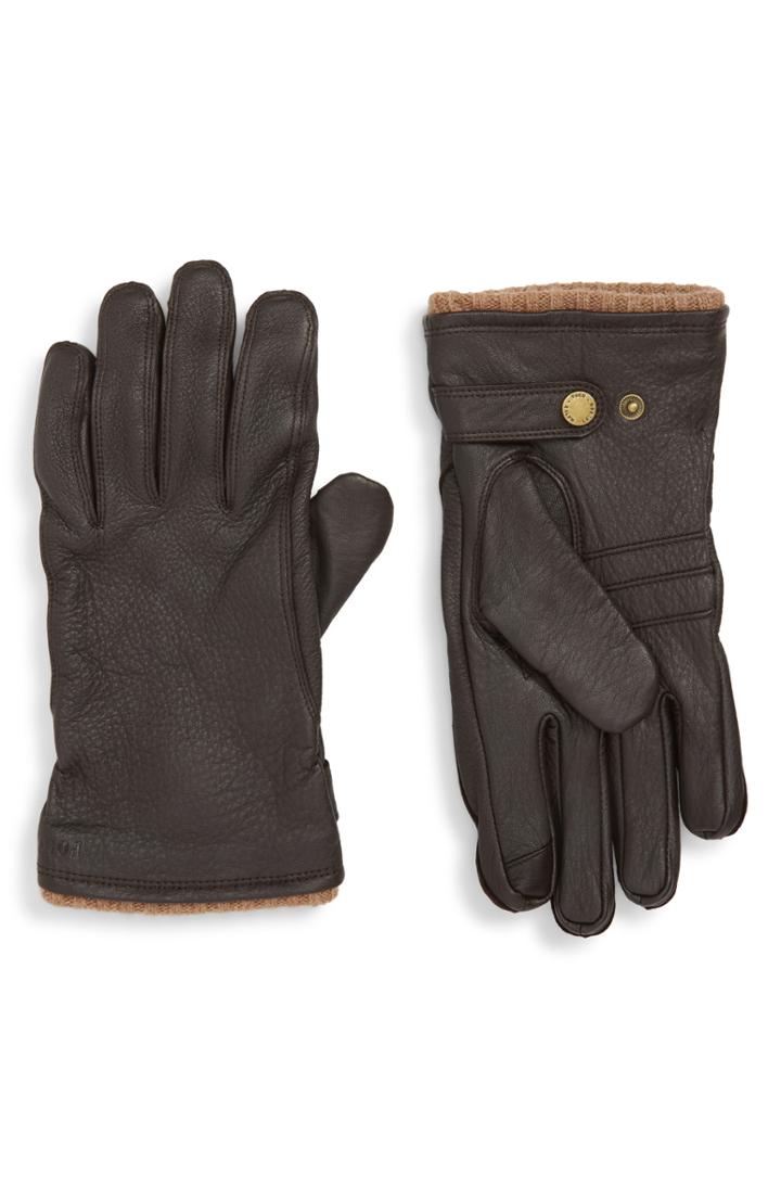 Men's Polo Ralph Lauren Deerskin Gloves - Brown