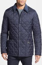 Men's Barbour 'heritage Liddesdale' Slim Fit Quilted Jacket - Blue