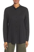 Women's Eileen Fisher Organic Cotton Jersey Top - Black