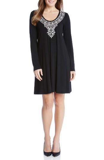 Women's Karen Kane Taylor Embroidered Jersey Dress