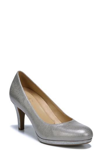 Women's Naturalizer 'michelle' Almond Toe Pump W - Metallic