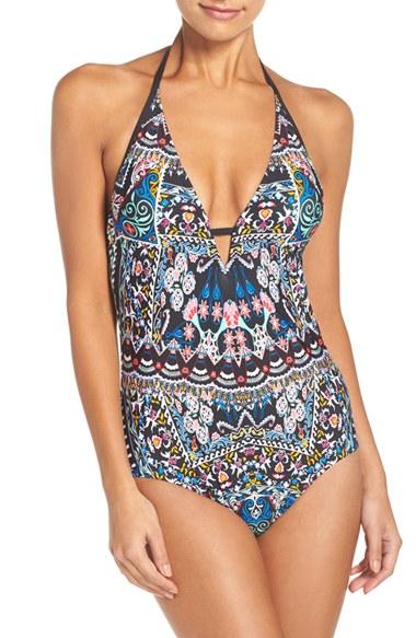 Women's Laundry By Shelli Segal Folk Art One-piece Swimsuit