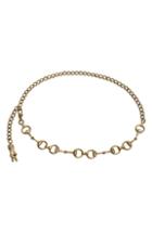 Women's Gucci Horsebit Chain Belt - Gold