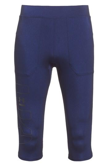 Men's Under Armour Perpetual Half Leggings, Size - Blue