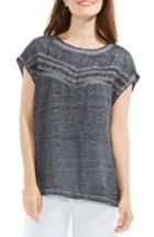 Women's Two By Vince Camuto Crochet Lace Trim Top