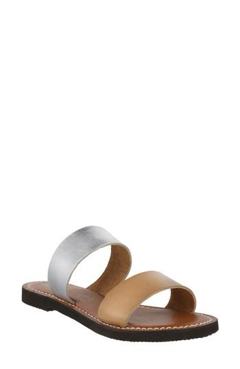 Women's Mia Nila Two-band Slide Sandal M - Brown