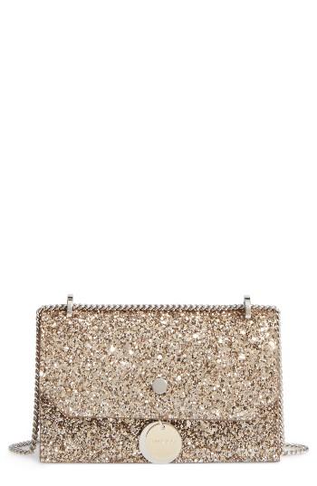 Jimmy Choo Finley Shadow Glitter Shoulder Bag -