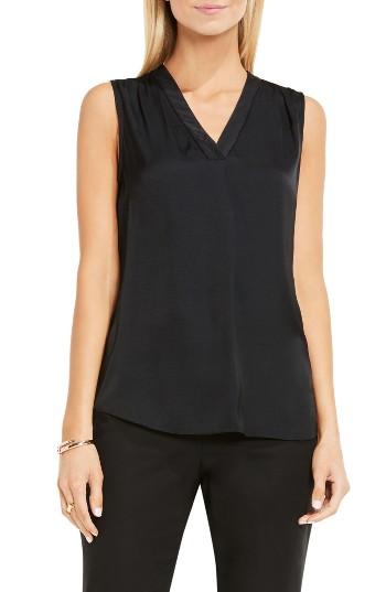 Women's Vince Camuto V-neck Blouse - Black