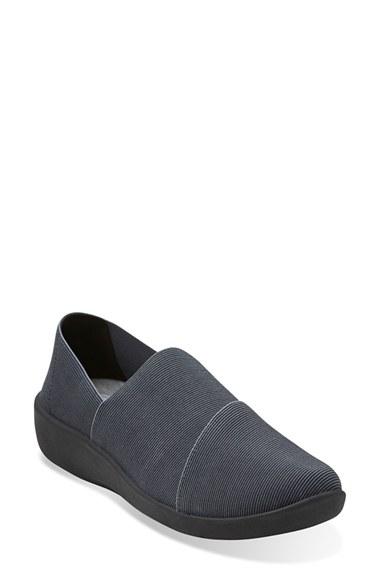 Women's Clarks 'sillian - Firn' Slip-on .5 M - Grey