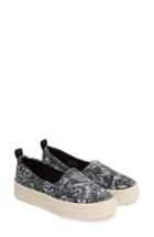 Women's Sakroots Saz Slip-on Sneaker M - Black