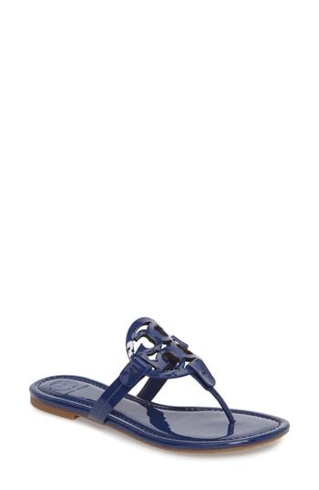 Women's Tory Burch 'miller' Flip Flop M - Blue/green