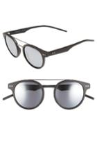 Women's Polaroid 49mm Polarized Retro Sunglasses - Matte Black