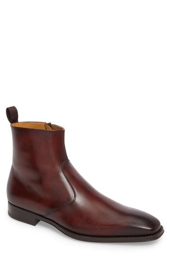 Men's Magnanni Rosdale Zip Boot M - Brown