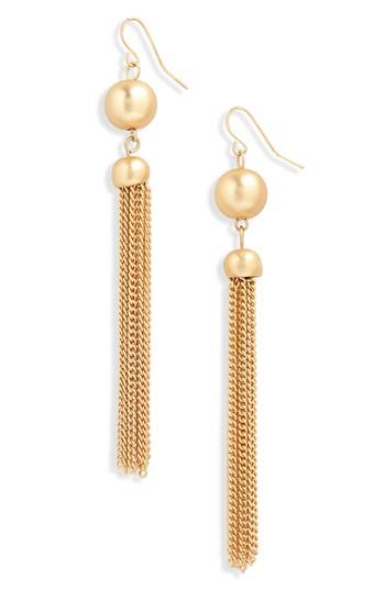 Women's Halogen Double Drop Tassel Earrings