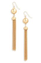 Women's Halogen Double Drop Tassel Earrings