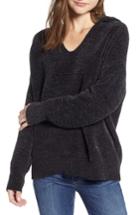 Women's Splendid Auroa Knit Hooded Pullover - Black