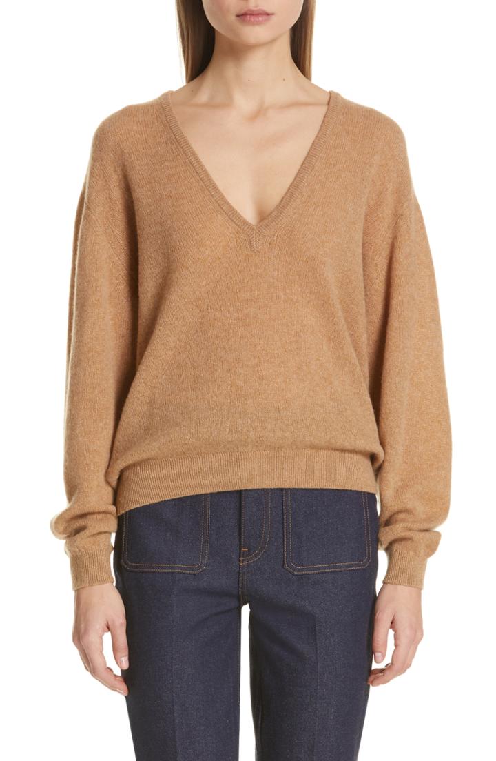 Women's Khaite Sam Cashmere Sweater - Brown