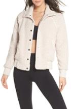 Women's Zella Cozy Up Bomber Jacket, Size - Grey