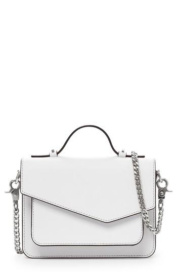 Botkier Mini Cobble Hill Calfskin Leather Crossbody Bag - White