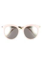 Women's Gentle Monster Lovesome 56mm Cat Eye Sunglasses - Light Pink/gold