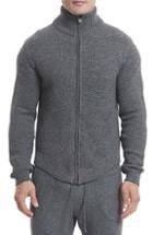 Men's Goodlife Slim Fit Zip Cardigan - Grey