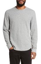 Men's Vince Double Knit Long Sleeve T-shirt, Size - Grey