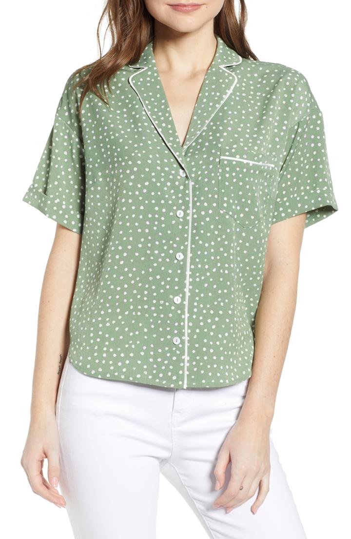 Women's Heartloom Jordyn Dot Top - Green