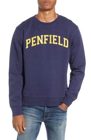 Men's Penfield Stowe Logo Sweatshirt - Blue