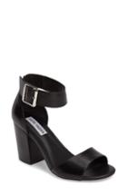 Women's Steve Madden Gerard Block Heel Sandal .5 M - Black