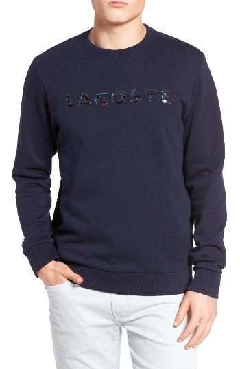 Men's Lacoste Crewneck Sweatshirt (m) - Blue