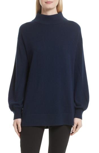 Women's Rag & Bone Ace Cashmere Turtleneck Sweater - Blue