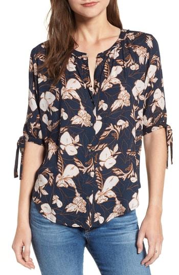 Women's Splendid Floral Top - Blue