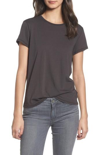 Women's James Perse Zig Zag Classic Tee - Grey