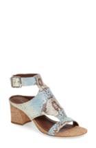 Women's Donald J Pliner Ellee Block Heel Sandal .5 M - Blue