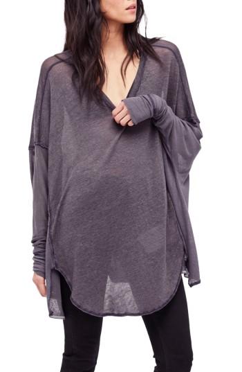 Women's Free People Never Give Up Tee - Grey