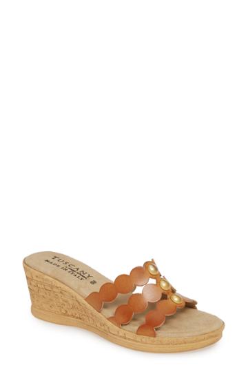 Women's Tuscany By Easy Street Torina Slide Sandal N - Beige